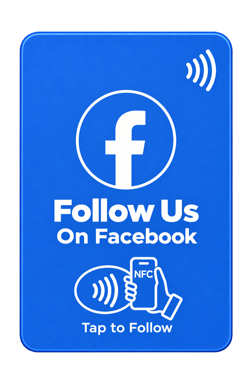 Facebook NFC follow card