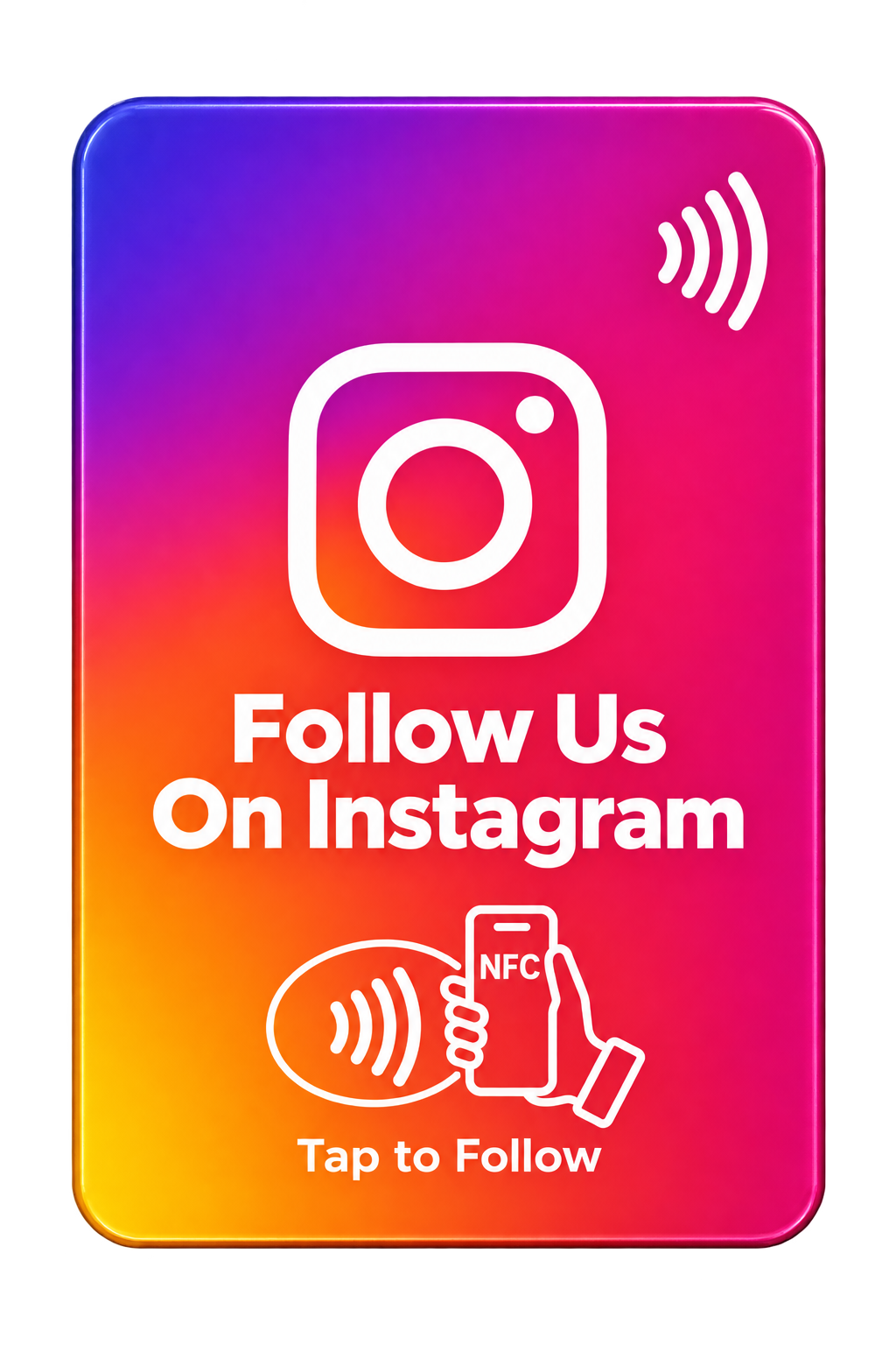 Instagram NFC follow card